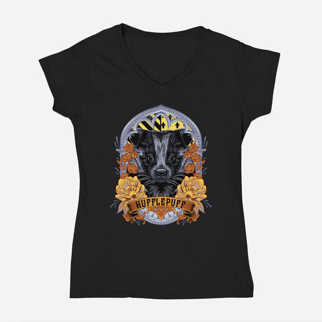 House Of Dedication-Womens-V-Neck-Tee-Badbone Collections
