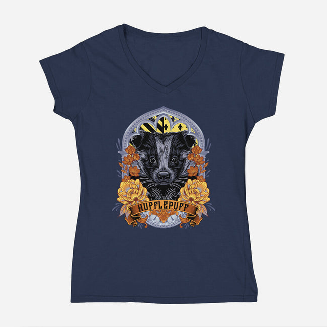 House Of Dedication-Womens-V-Neck-Tee-Badbone Collections