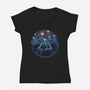 Van Ghoulhu-Womens-V-Neck-Tee-Astrobot Invention