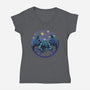 Van Ghoulhu-Womens-V-Neck-Tee-Astrobot Invention