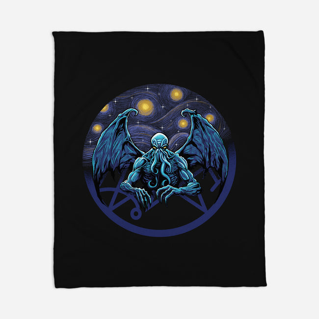 Van Ghoulhu-None-Fleece-Blanket-Astrobot Invention