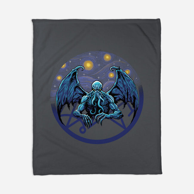 Van Ghoulhu-None-Fleece-Blanket-Astrobot Invention