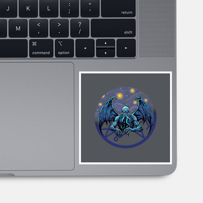 Van Ghoulhu-None-Glossy-Sticker-Astrobot Invention