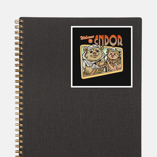 Welcome To Endor-None-Glossy-Sticker-palmstreet