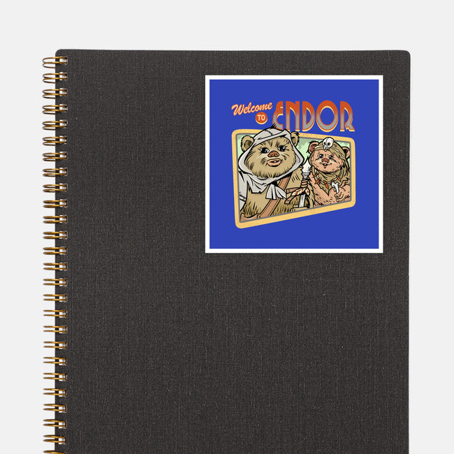 Welcome To Endor-None-Glossy-Sticker-palmstreet