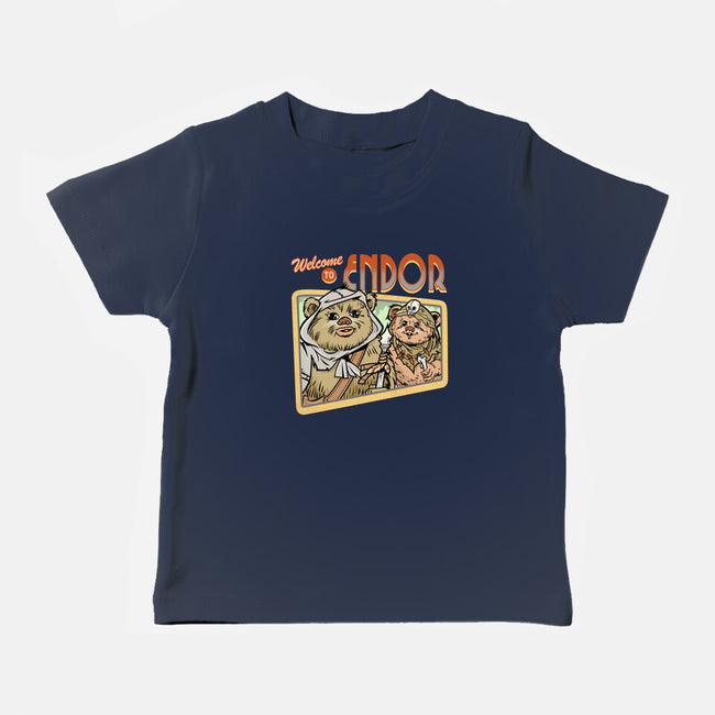 Welcome To Endor-Baby-Basic-Tee-palmstreet