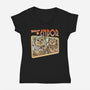 Welcome To Endor-Womens-V-Neck-Tee-palmstreet