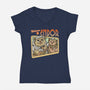 Welcome To Endor-Womens-V-Neck-Tee-palmstreet