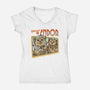 Welcome To Endor-Womens-V-Neck-Tee-palmstreet