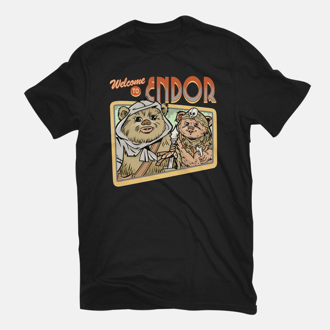 Welcome To Endor-Womens-Fitted-Tee-palmstreet