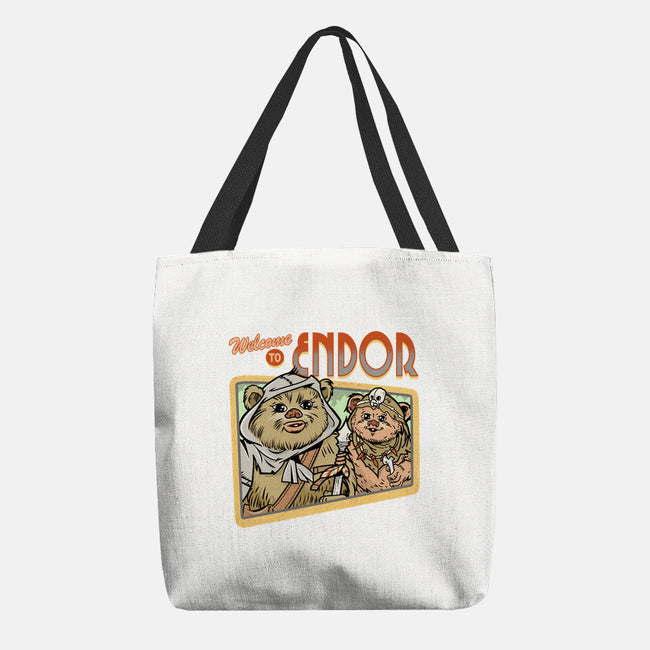 Welcome To Endor-None-Basic Tote-Bag-palmstreet
