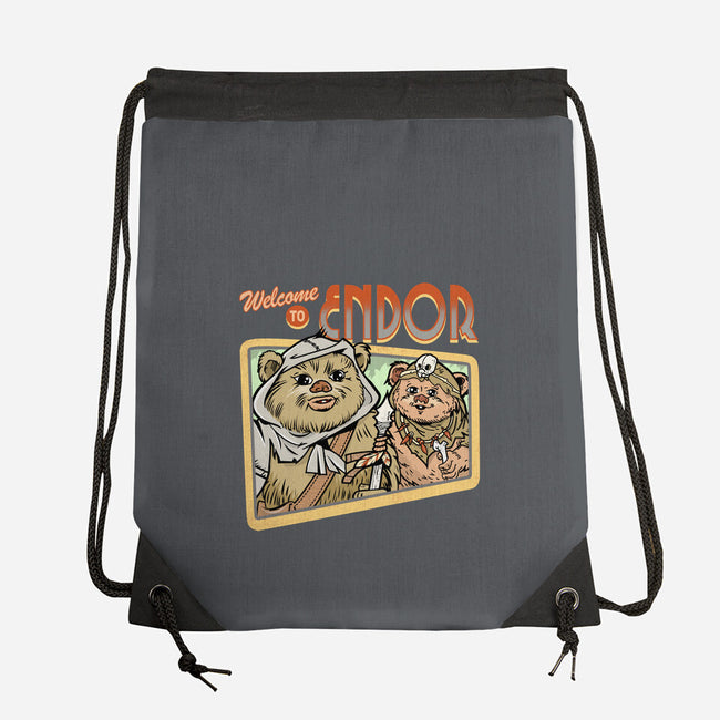 Welcome To Endor-None-Drawstring-Bag-palmstreet