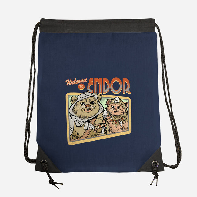 Welcome To Endor-None-Drawstring-Bag-palmstreet