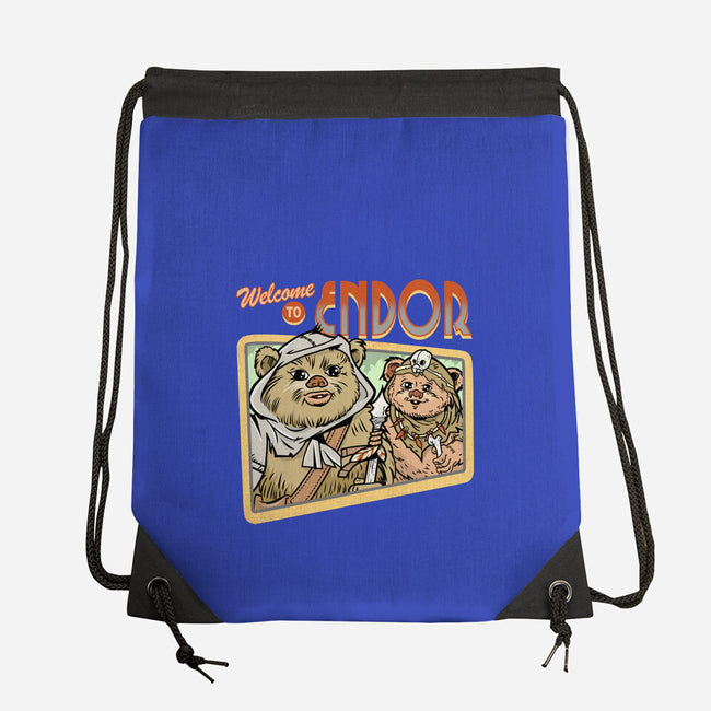 Welcome To Endor-None-Drawstring-Bag-palmstreet