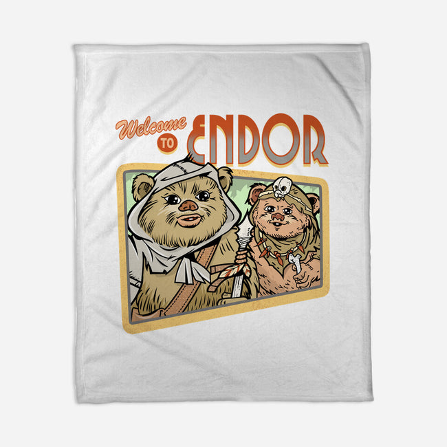 Welcome To Endor-None-Fleece-Blanket-palmstreet