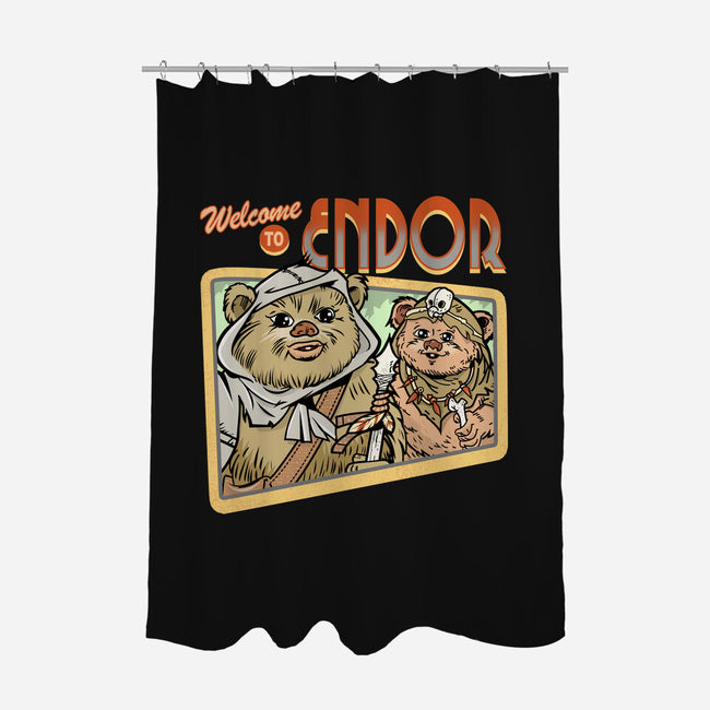 Welcome To Endor-None-Polyester-Shower Curtain-palmstreet