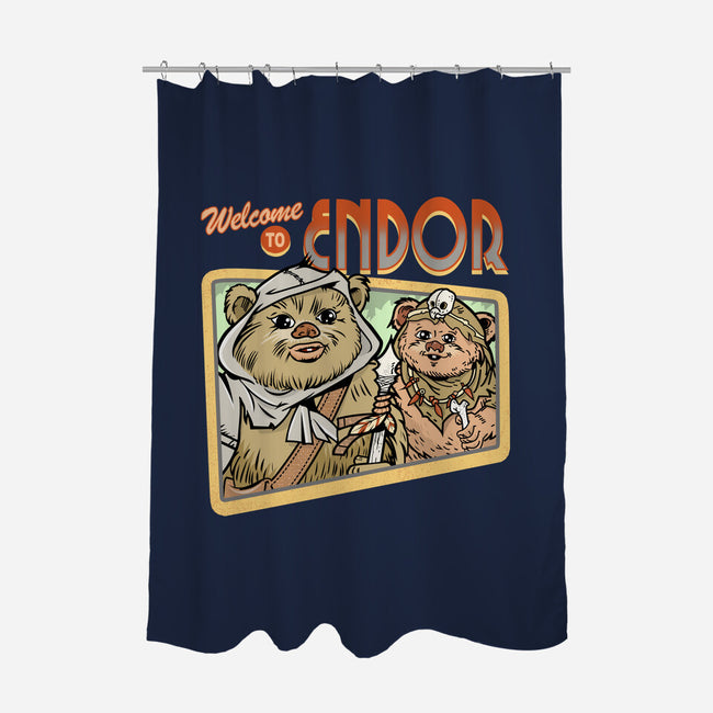 Welcome To Endor-None-Polyester-Shower Curtain-palmstreet