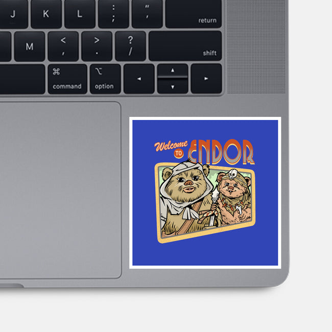 Welcome To Endor-None-Glossy-Sticker-palmstreet