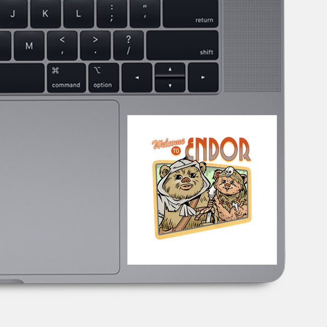 Welcome To Endor-None-Glossy-Sticker-palmstreet