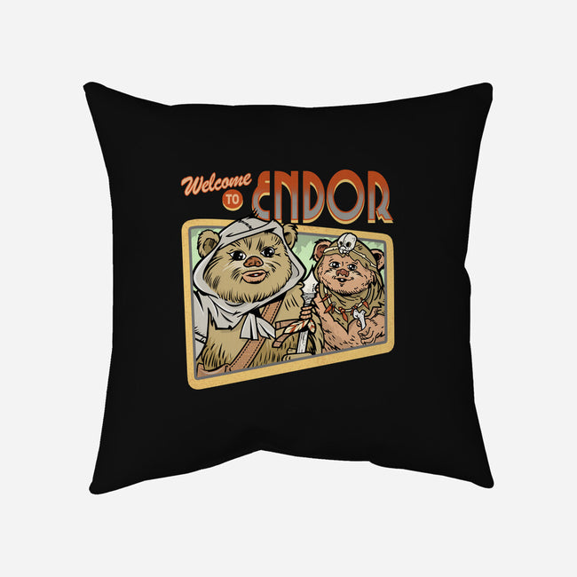Welcome To Endor-None-Removable Cover w Insert-Throw Pillow-palmstreet