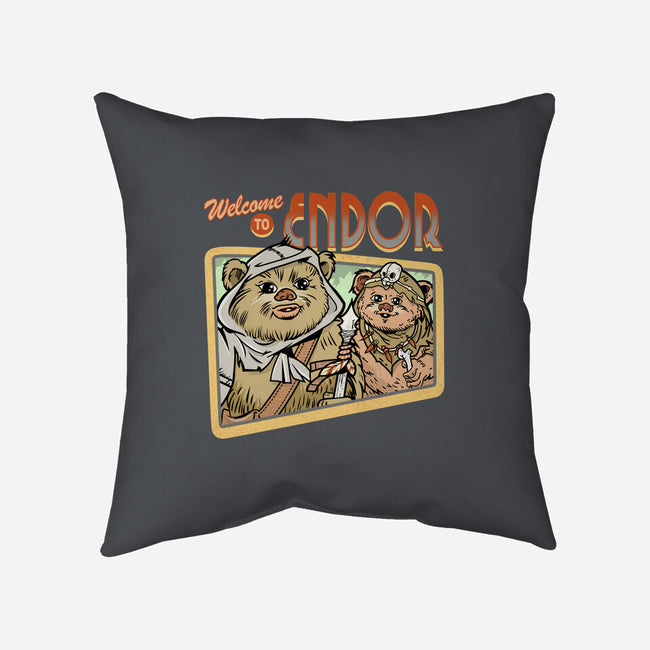 Welcome To Endor-None-Removable Cover w Insert-Throw Pillow-palmstreet