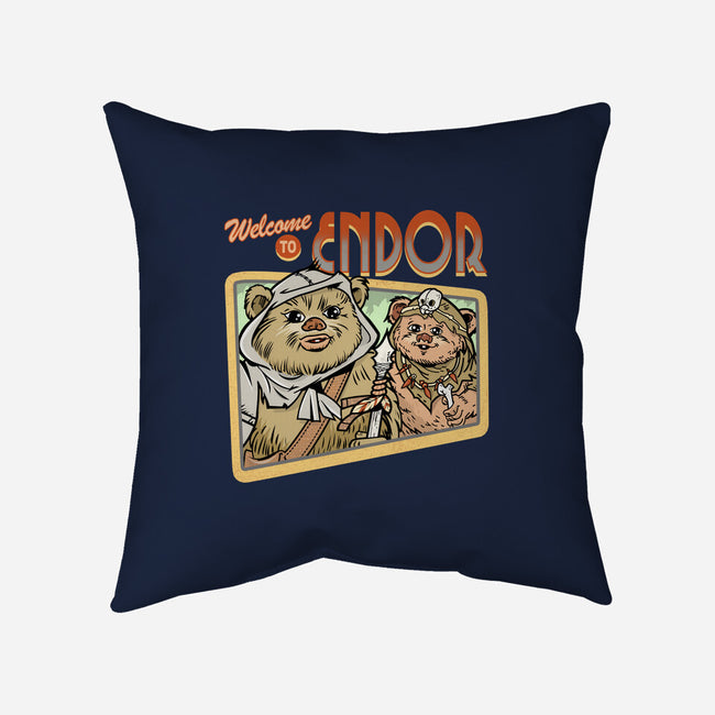 Welcome To Endor-None-Removable Cover w Insert-Throw Pillow-palmstreet
