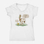 A Well-Balanced Meal-Womens-V-Neck-Tee-kg07