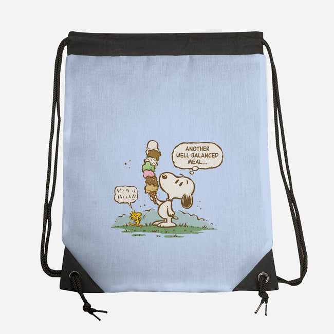 A Well-Balanced Meal-None-Drawstring-Bag-kg07