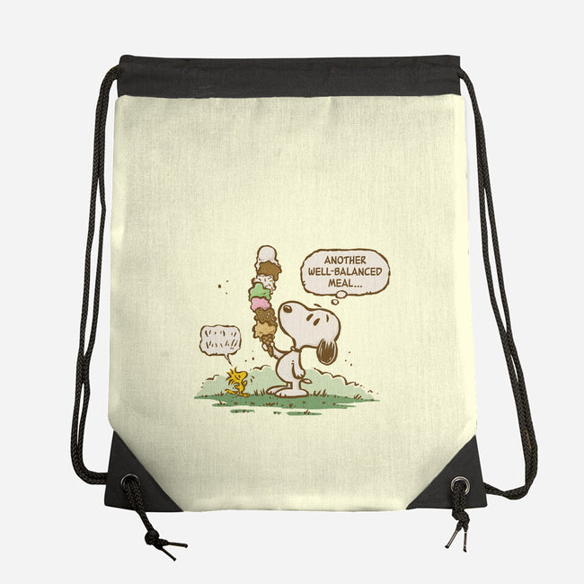 A Well-Balanced Meal-None-Drawstring-Bag-kg07