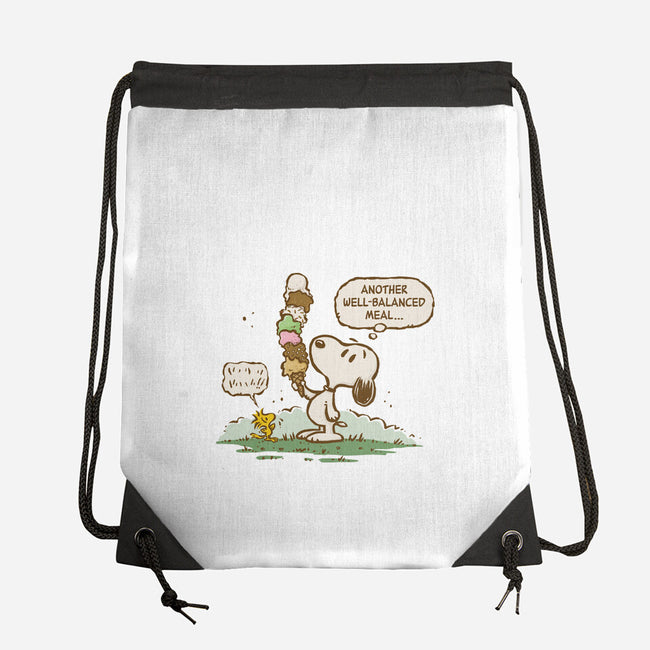 A Well-Balanced Meal-None-Drawstring-Bag-kg07