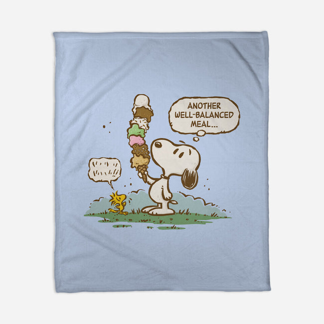 A Well-Balanced Meal-None-Fleece-Blanket-kg07