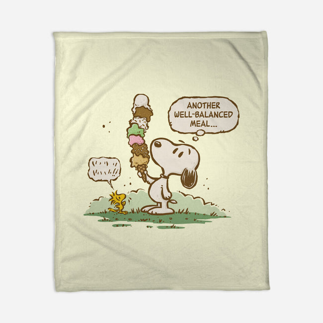 A Well-Balanced Meal-None-Fleece-Blanket-kg07