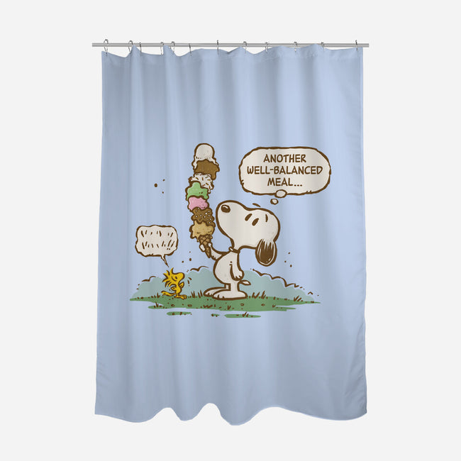 A Well-Balanced Meal-None-Polyester-Shower Curtain-kg07