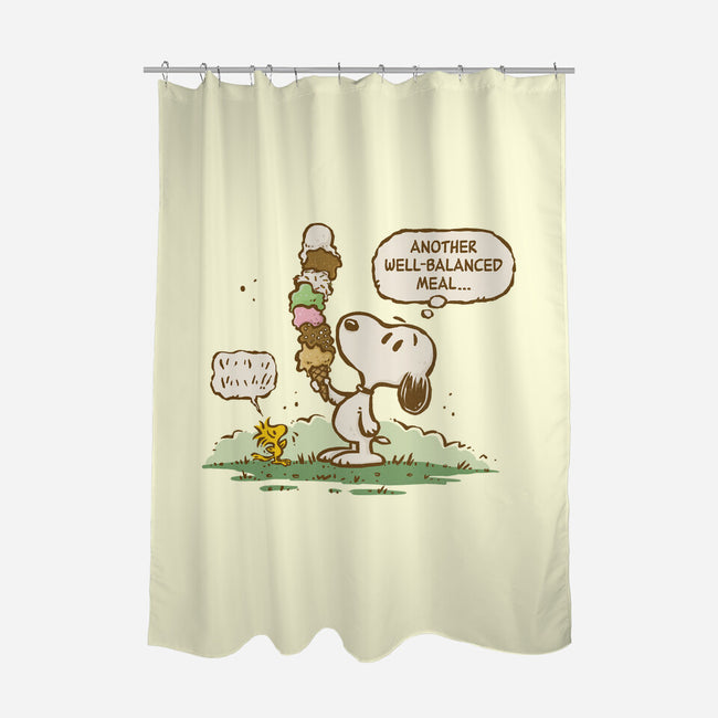 A Well-Balanced Meal-None-Polyester-Shower Curtain-kg07