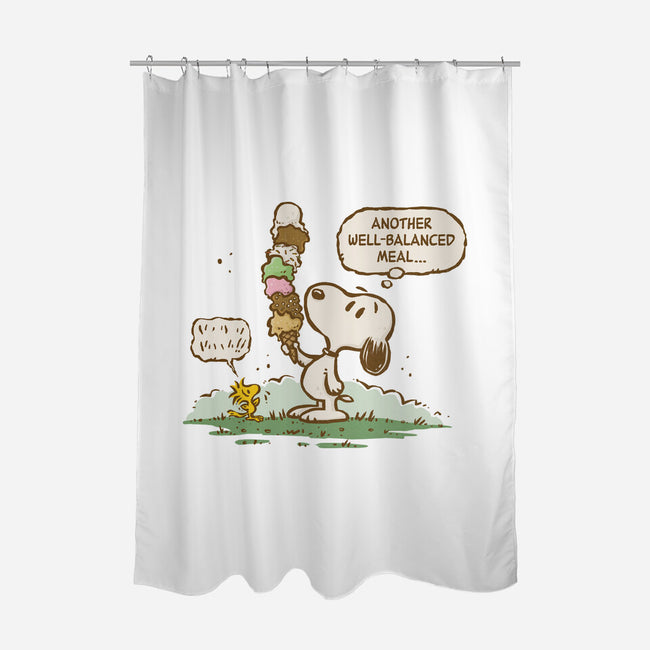 A Well-Balanced Meal-None-Polyester-Shower Curtain-kg07