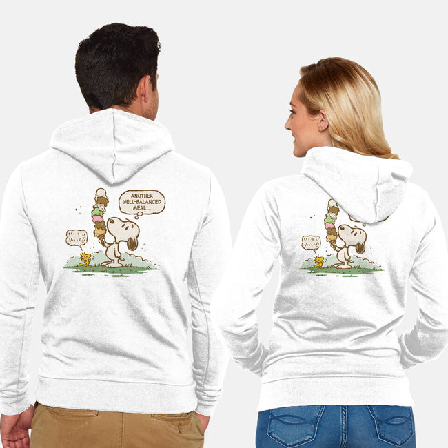 A Well-Balanced Meal-Unisex-Zip-Up-Sweatshirt-kg07