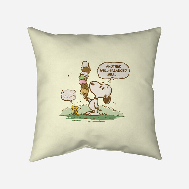 A Well-Balanced Meal-None-Removable Cover w Insert-Throw Pillow-kg07