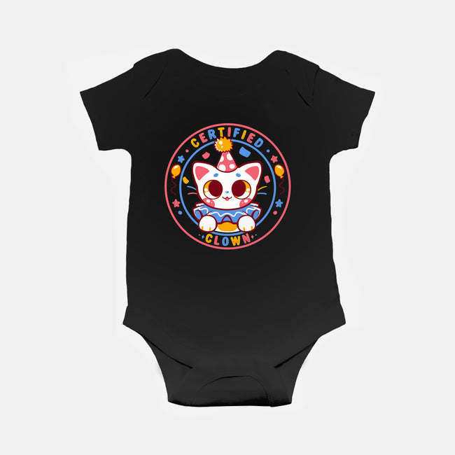 Certified Clown Cat-Baby-Basic-Onesie-TechraNova