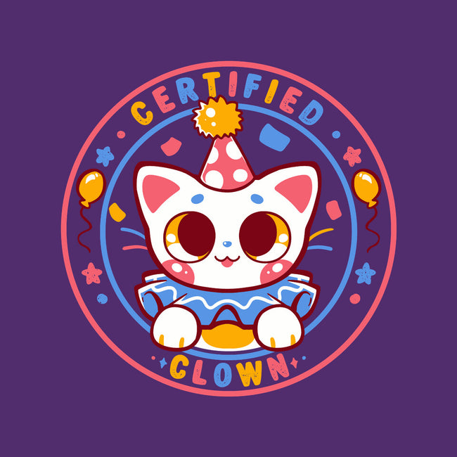Certified Clown Cat-None-Removable Cover w Insert-Throw Pillow-TechraNova
