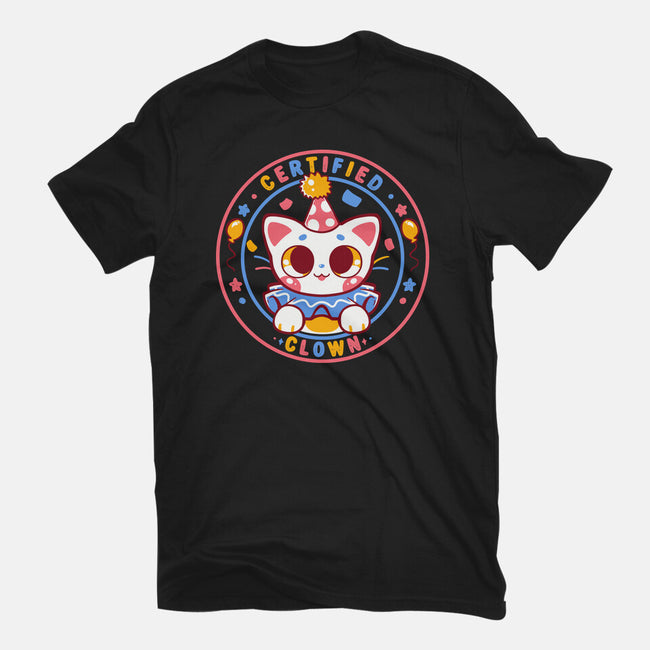 Certified Clown Cat-Unisex-Basic-Tee-TechraNova