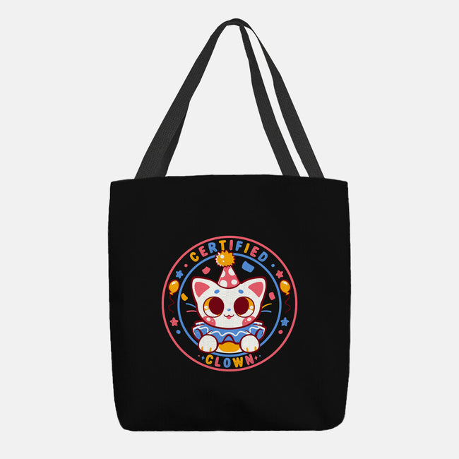 Certified Clown Cat-None-Basic Tote-Bag-TechraNova