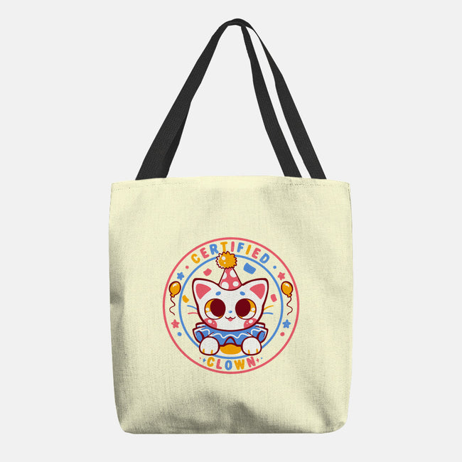 Certified Clown Cat-None-Basic Tote-Bag-TechraNova