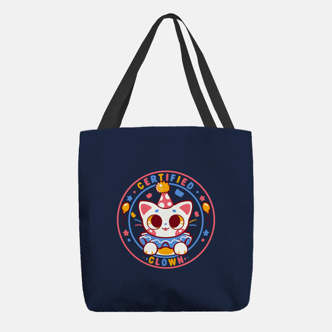 Certified Clown Cat-None-Basic Tote-Bag-TechraNova