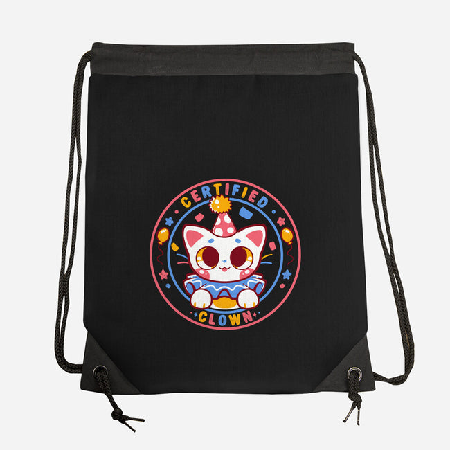 Certified Clown Cat-None-Drawstring-Bag-TechraNova