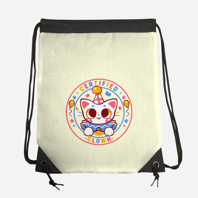 Certified Clown Cat-None-Drawstring-Bag-TechraNova