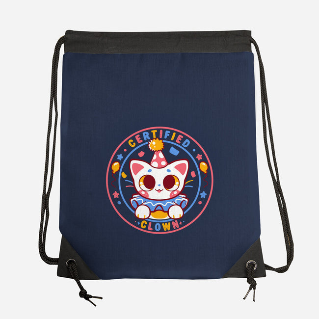 Certified Clown Cat-None-Drawstring-Bag-TechraNova
