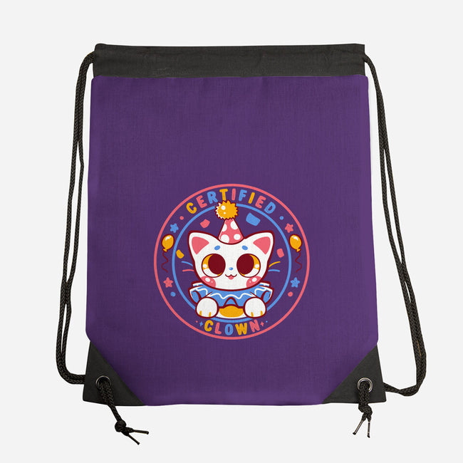 Certified Clown Cat-None-Drawstring-Bag-TechraNova