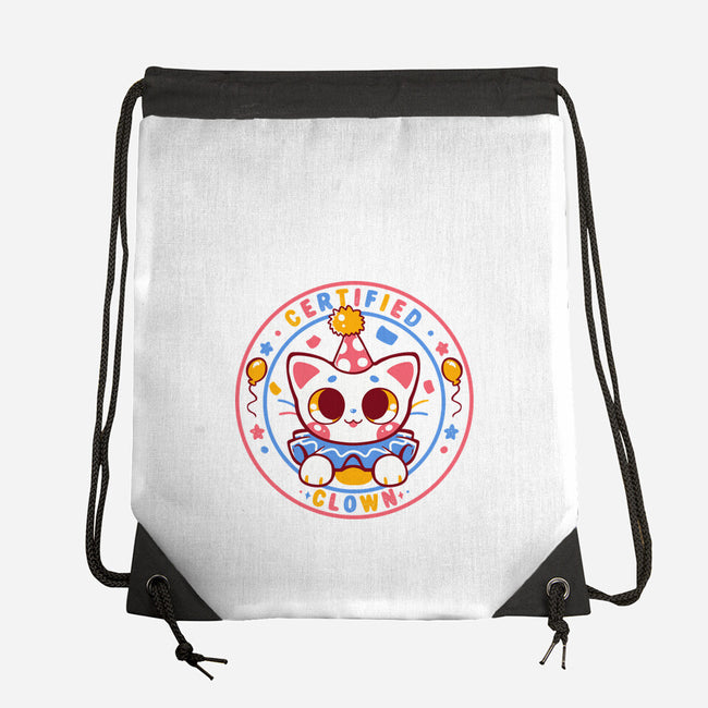 Certified Clown Cat-None-Drawstring-Bag-TechraNova