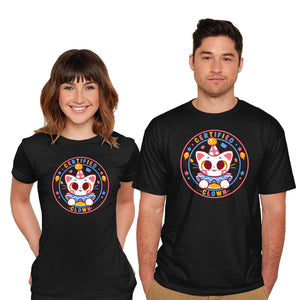 Certified Clown Cat-Mens-Basic-Tee-TechraNova