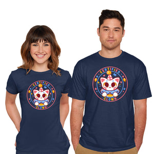 Certified Clown Cat-Mens-Basic-Tee-TechraNova